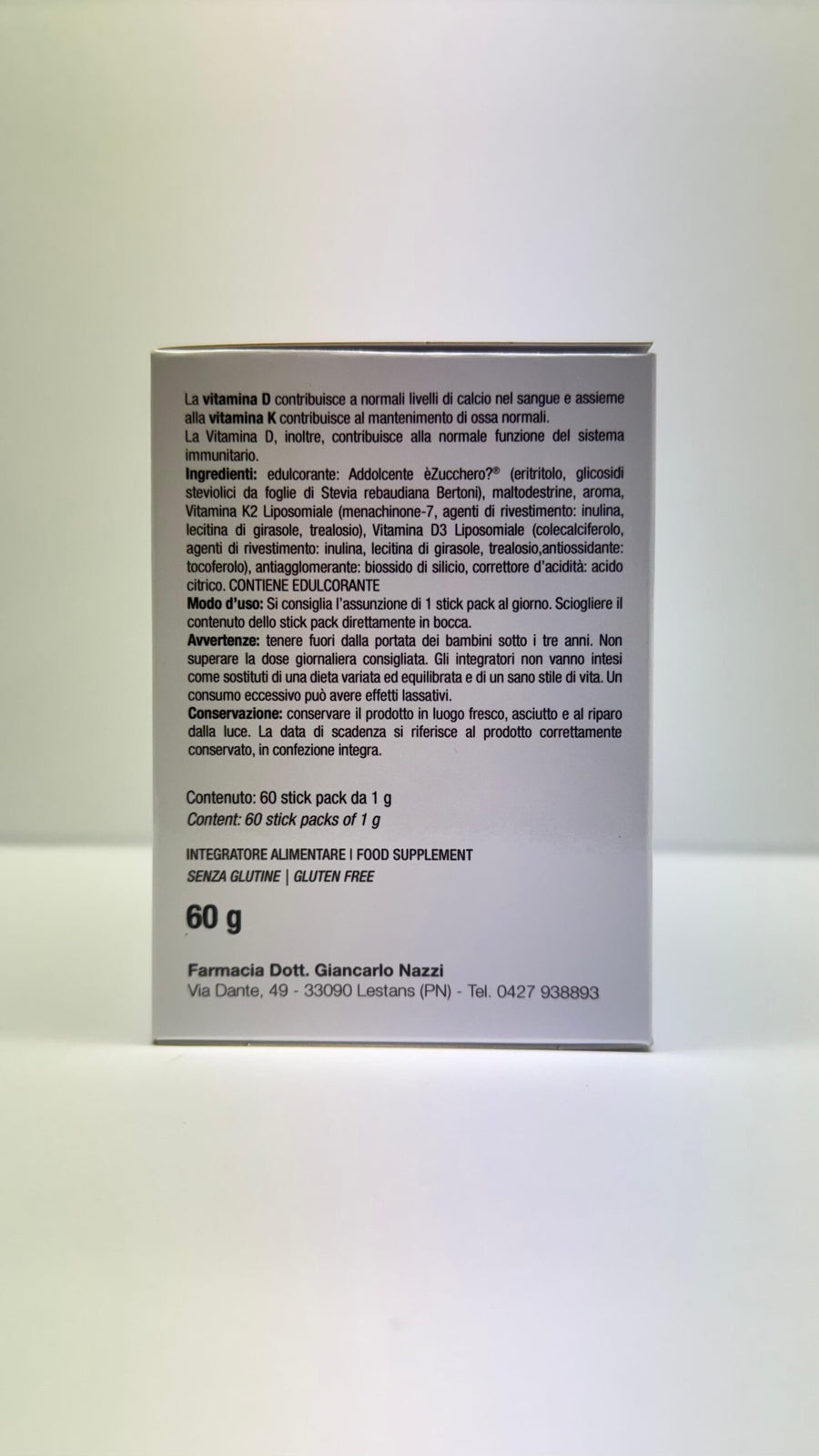 Integratore Vitamina D3 + K2